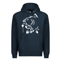 Navy carp fishing Premium Hoodie - artisFamous