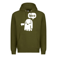 Army Green ghost of disapproval Premium Hoodie - artisFamous