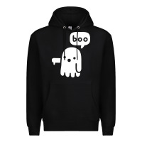 Black ghost of disapproval Premium Hoodie - artisFamous