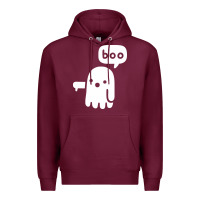 Burgundy ghost of disapproval Premium Hoodie - artisFamous