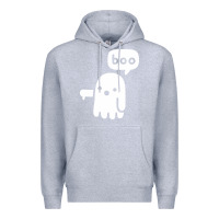 Heather Grey ghost of disapproval Premium Hoodie - artisFamous