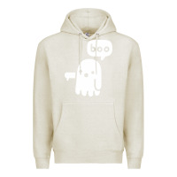 Oatmeal Heather ghost of disapproval Premium Hoodie - artisFamous