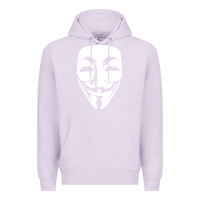 Lilac anonymous misteryous Premium Hoodie - artisFamous