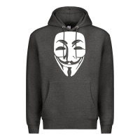 Charcoal Heather anonymous misteryous Premium Hoodie - artisFamous