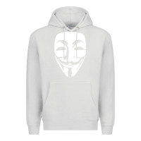 Dove Grey anonymous misteryous Premium Hoodie - artisFamous