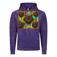 Cloud Purple bear tumbler Vintage Hoodie - BarkalooDesign