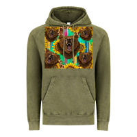 Vintage Olive bear tumbler Vintage Hoodie - BarkalooDesign