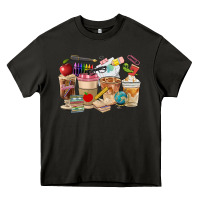 Asphalt Teacher Coffee Cups Heavy Core Tee - FaDigitalArtStudio