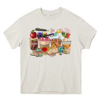 Cream Teacher Coffee Cups Heavy Core Tee - FaDigitalArtStudio