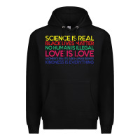 Black Anti Trump Science is Real Black Lives Matter T shirt Premium Hoodie - artisFamous