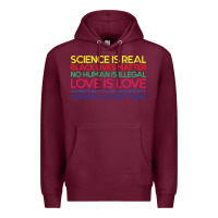 Burgundy Anti Trump Science is Real Black Lives Matter T shirt Premium Hoodie - artisFamous