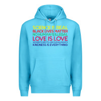Ocean Blue Anti Trump Science is Real Black Lives Matter T shirt Premium Hoodie - artisFamous