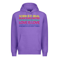 Purple Anti Trump Science is Real Black Lives Matter T shirt Premium Hoodie - artisFamous