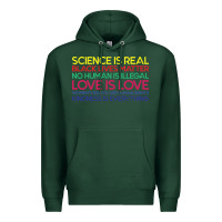 Sports Green Anti Trump Science is Real Black Lives Matter T shirt Premium Hoodie - artisFamous
