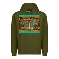 Army Green crosses tumbler Premium Hoodie - BarkalooDesign