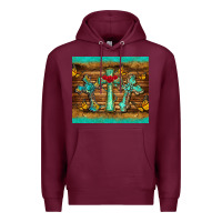 Burgundy crosses tumbler Premium Hoodie - BarkalooDesign