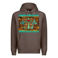 Coffee crosses tumbler Premium Hoodie - BarkalooDesign