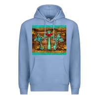Colony Blue crosses tumbler Premium Hoodie - BarkalooDesign