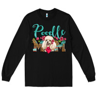 Black poodle mom Long Sleeve Tee - Artiststas