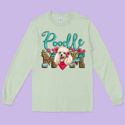 Poodle Mom Long Sleeve Tee Designed By Artiststas