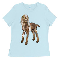 Baby Blue Baby Nubian Goat Ladies Tee - LillyAllenDesigns