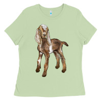 Matcha Baby Nubian Goat Ladies Tee - LillyAllenDesigns