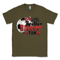 Army Green little brother biggest fan soccer Classic Tee - FaDigitalArtStudio