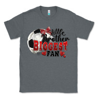Charcoal Heather little brother biggest fan soccer Classic Tee - FaDigitalArtStudio