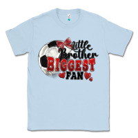 Dusty Blue little brother biggest fan soccer Classic Tee - FaDigitalArtStudio