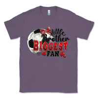 Lavender little brother biggest fan soccer Classic Tee - FaDigitalArtStudio