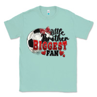 Seafoam little brother biggest fan soccer Classic Tee - FaDigitalArtStudio