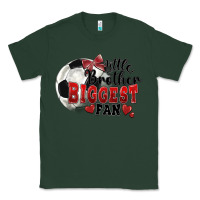 Sports Green little brother biggest fan soccer Classic Tee - FaDigitalArtStudio