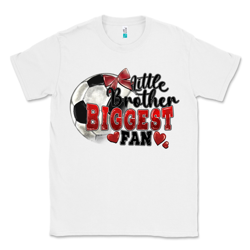 Little Brother Biggest Fan Soccer Classic Tee by FaDigitalArtStudio | Teevron