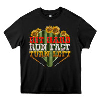 Black hit hard run fast turn left Heavy Core Tee - BundleAndBundleShop