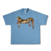 Pebble Blue Gecko Lizard Illustrations Urban Heavy Tee - LillyAllenDesigns