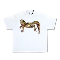 White Gecko Lizard Illustrations Urban Heavy Tee - LillyAllenDesigns