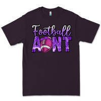 Plum football aunt Premium Tee - CowhideDigitalArt