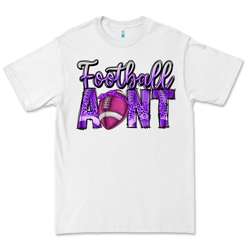 Football Aunt Premium Tee by CowhideDigitalArt | Teevron
