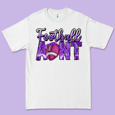 Football Aunt Premium Tee Designed By Cowhidedigitalart