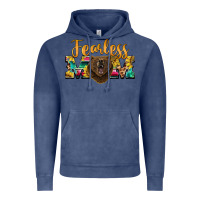 Vintage Denim fearless mom bear Vintage Hoodie - BarkalooDesign