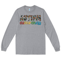 Heather Grey autism awareness Long Sleeve Tee - Artiststas