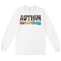 White autism awareness Long Sleeve Tee - Artiststas