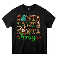 Black santa santa santa baby Heavy Core Tee - FaDigitalArtStudio
