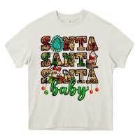 Cream santa santa santa baby Heavy Core Tee - FaDigitalArtStudio
