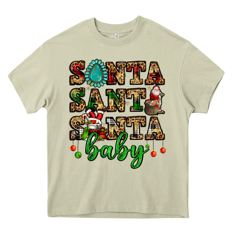 Santa Santa Santa Baby Heavy Core Tee by FaDigitalArtStudio | Teevron