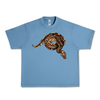 Pebble Blue Royal Ball Python Illustrations Urban Heavy Tee - LillyAllenDesigns