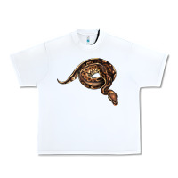 White Royal Ball Python Illustrations Urban Heavy Tee - LillyAllenDesigns