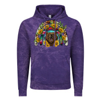 Cloud Purple bear rainbow Vintage Hoodie - BarkalooDesign