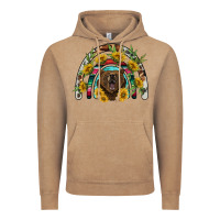 Vintage Coffee bear rainbow Vintage Hoodie - BarkalooDesign