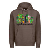 Coffee st. patricks day registered nurse rn Premium Hoodie - BarkalooDesign